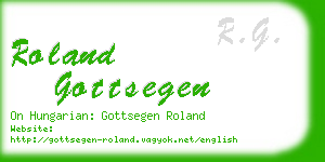 roland gottsegen business card